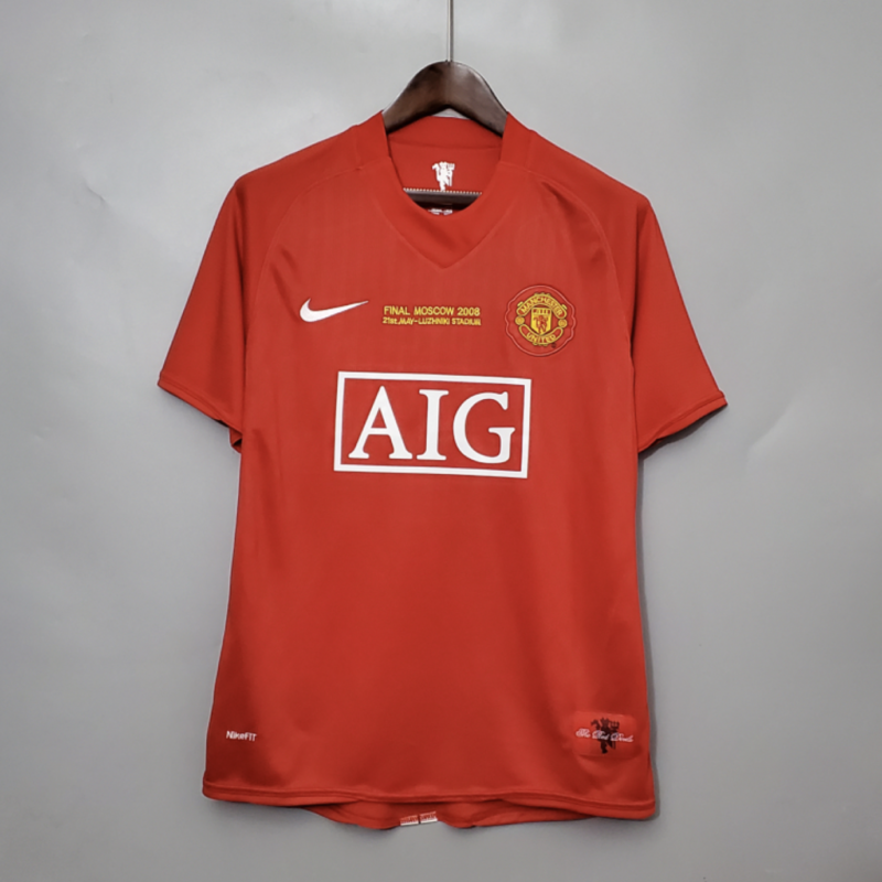 Retro 07/08 Manchester United Champions League Version Home Kit